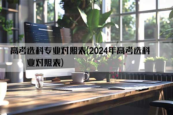 高考选科专业对照表(2024年高考选科专业对照表)