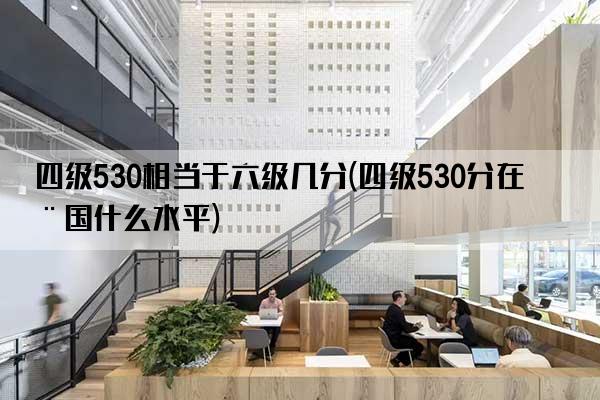 四级530相当于六级几分(四级530分在全国什么水平)