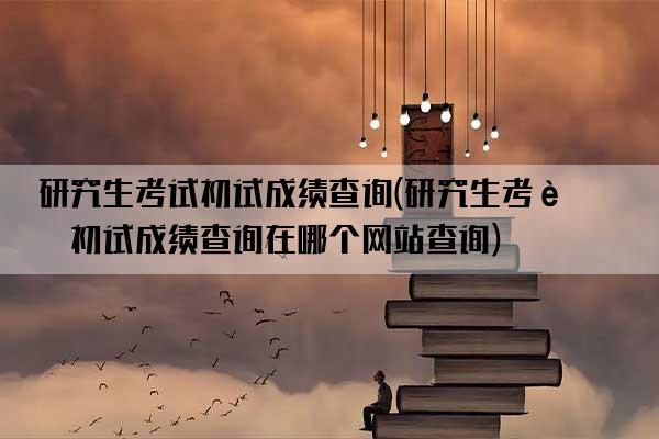 研究生考试初试成绩查询(研究生考试初试成绩查询在哪个网站查询)