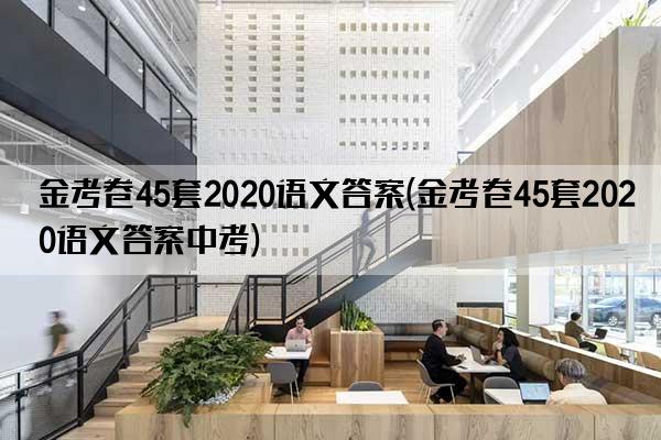 金考卷45套2020语文答案(金考卷45套2020语文答案中考)