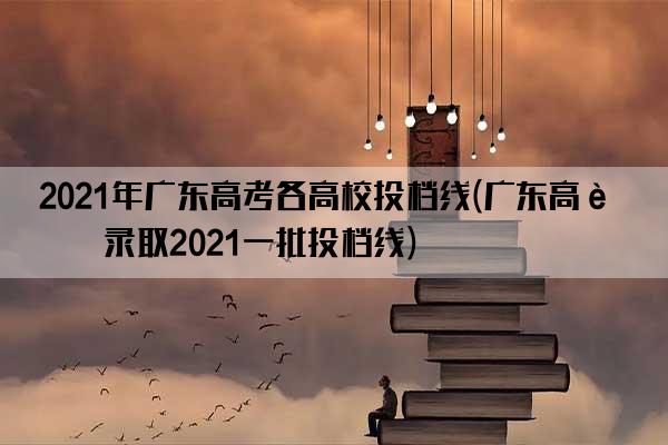 2021年广东高考各高校投档线(广东高考录取2021一批投档线)