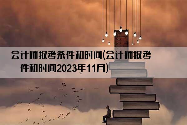 会计师报考条件和时间(会计师报考条件和时间2023年11月)