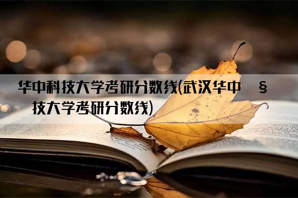 华中科技大学考研分数线(武汉华中科技大学考研分数线)